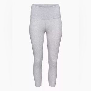 Aritzia TNA CHILL ATMOSPHERE HI-RISE CROPPED LEGGING Heather Cloud White (small)